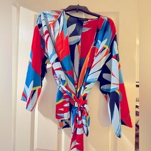 ELOQUII wrap blouse XL